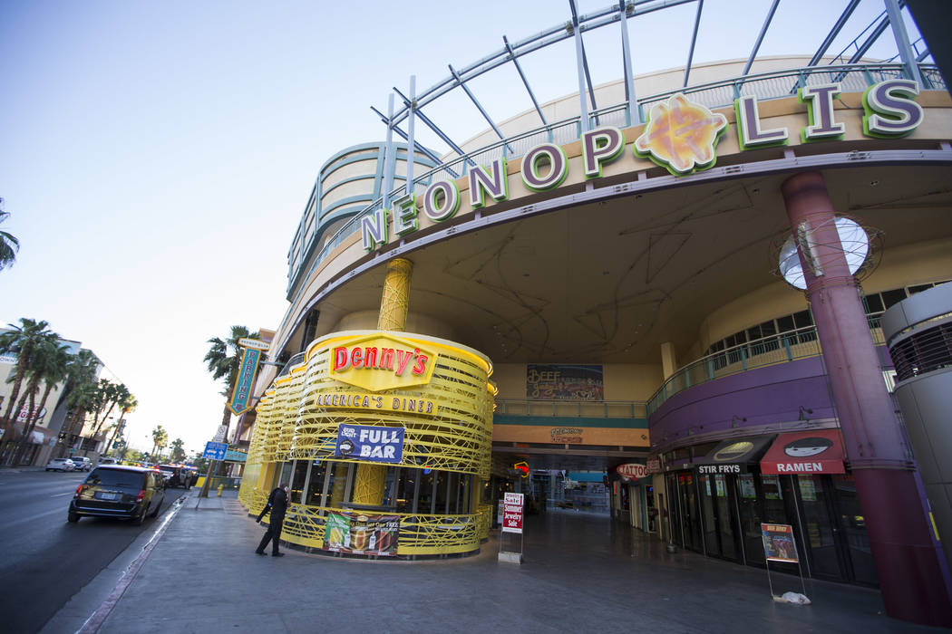 Neonopolis located at 450 Fremont Street in downtown Las Vegas on Friday, May 26, 2017. Richard Brian Las Vegas Review-Journal @vegasphotograph