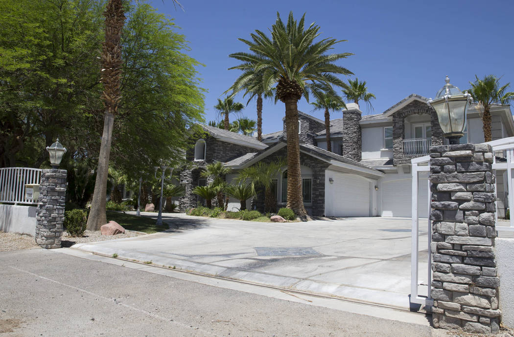The home of former Strip illusionist Jan Rouven located at 7080 Donald Nelson Ave. near North Tenaya Way in Las Vegas on Friday, May 26, 2017. Richard Brian Las Vegas Review-Journal @vegasphotograph