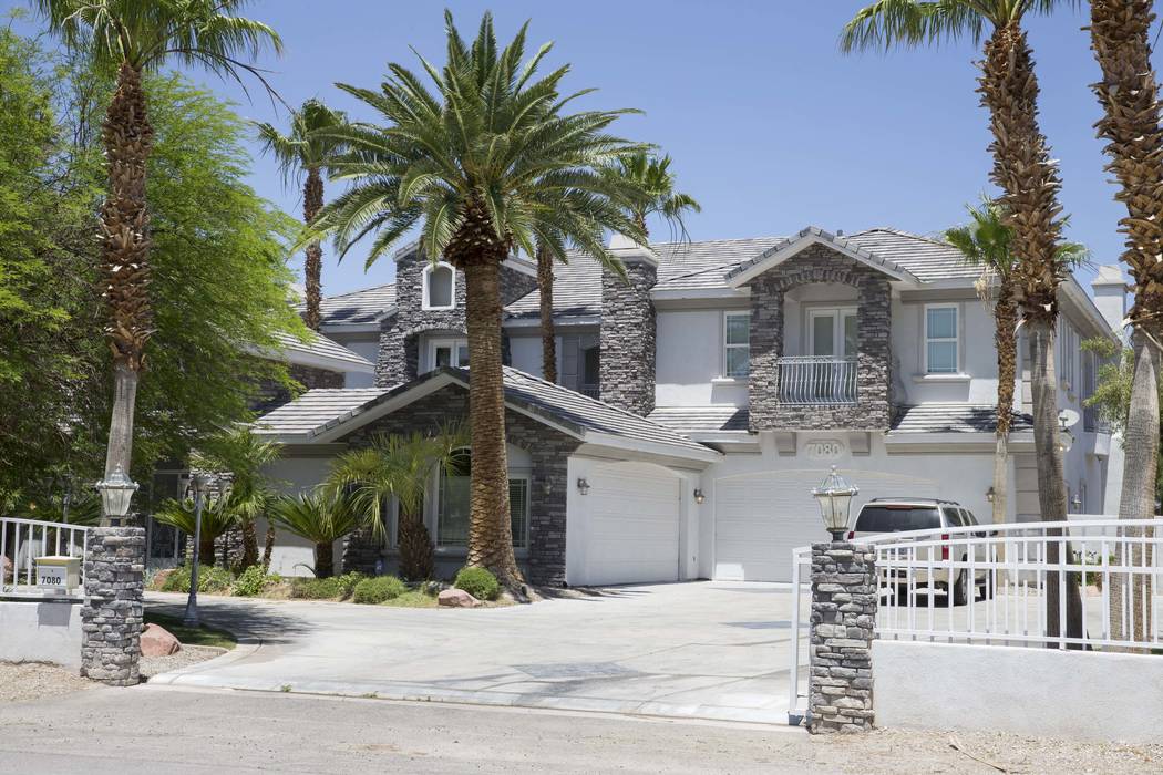 The home of former Strip illusionist Jan Rouven located at 7080 Donald Nelson Ave. near North Tenaya Way in Las Vegas on Friday, May 26, 2017. Richard Brian Las Vegas Review-Journal @vegasphotograph