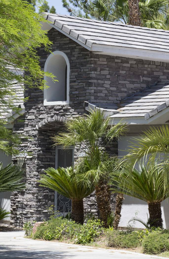 The home of former Strip illusionist Jan Rouven located at 7080 Donald Nelson Ave. near North Tenaya Way in Las Vegas on Friday, May 26, 2017. Richard Brian Las Vegas Review-Journal @vegasphotograph