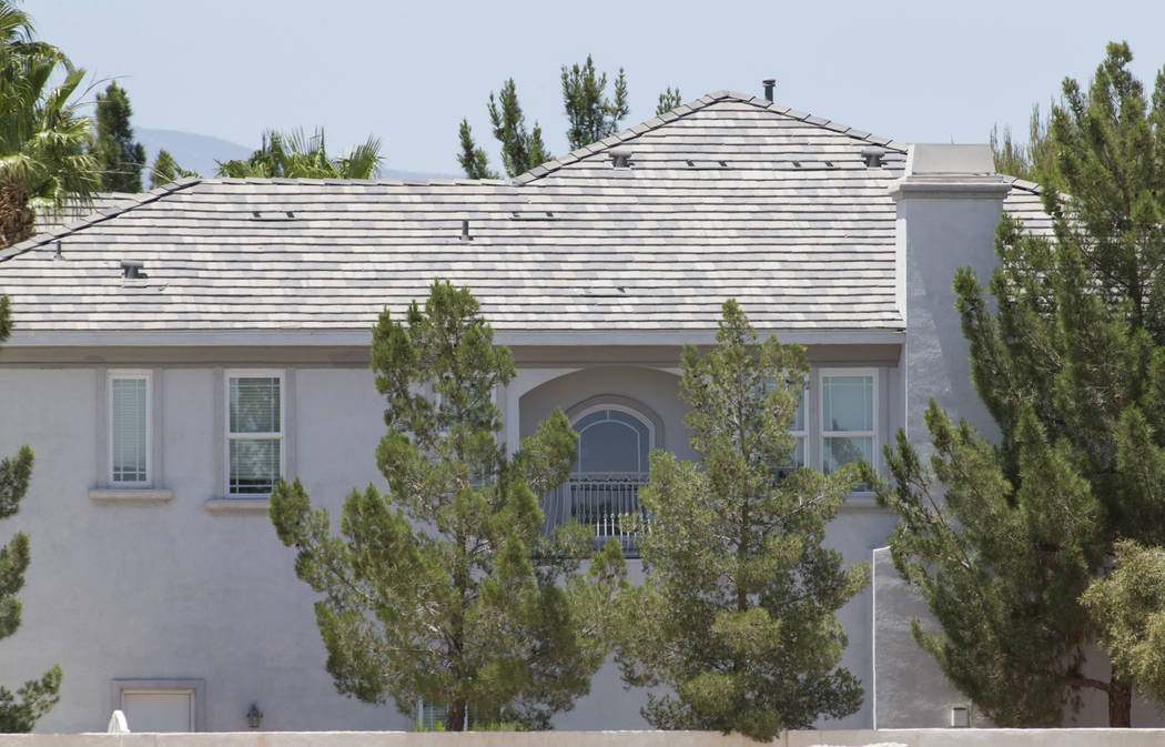 The home of former Strip illusionist Jan Rouven located at 7080 Donald Nelson Ave. near North Tenaya Way in Las Vegas on Friday, May 26, 2017. Richard Brian Las Vegas Review-Journal @vegasphotograph