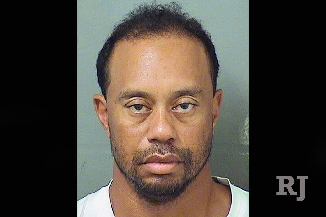 Eldrick "Tiger" Woods' booking photo in Palm Beach, Florida, on May 29, 2017. (Palm Beach County Sheriff's Office/Handout via Reuters)