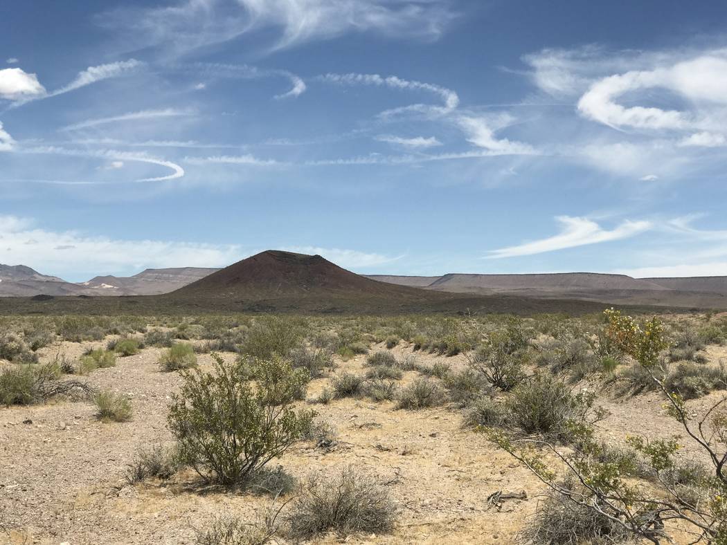 Black Cone in Crater Flat, west of Yucca Mountain, May 22, 2017. Keith Rogers Las Vegas Review-Journal