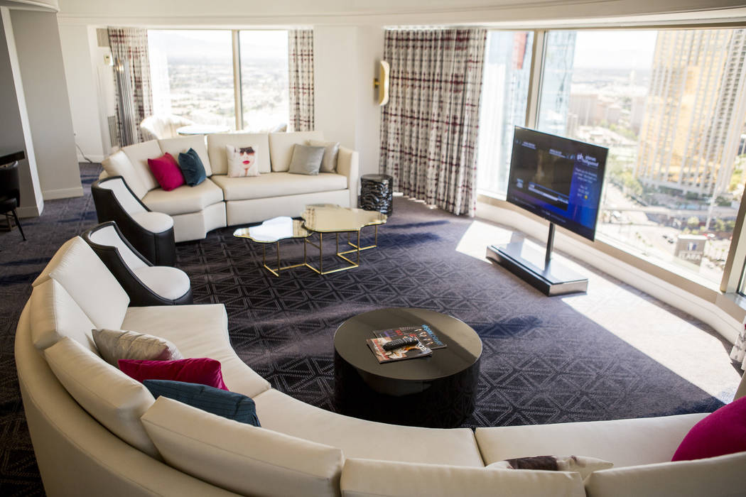A newly renovated panorama suite at the Planet Hollywood Resort on Thursday, May 25, 2017. Patrick Connolly Las Vegas Review-Journal @PConnPie