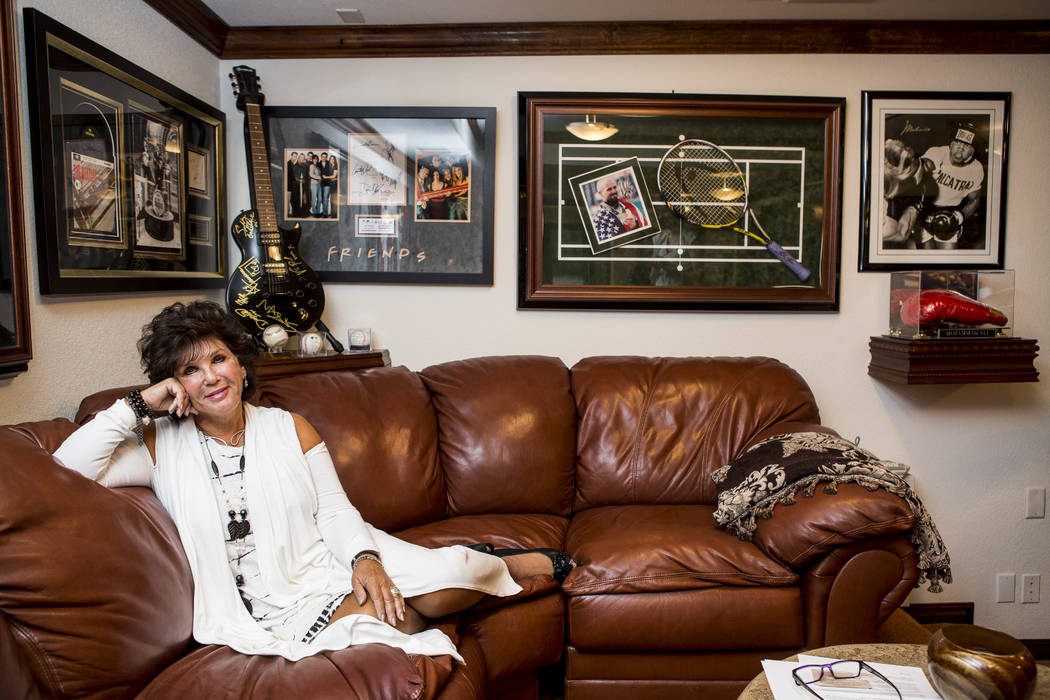 Lisa Tenner, who has worked in branding and marketing for bands and the music industry for over 30 years, in her house on Tuesday, June 6, 2017.  Patrick Connolly Las Vegas Review-Journal @PConnPie