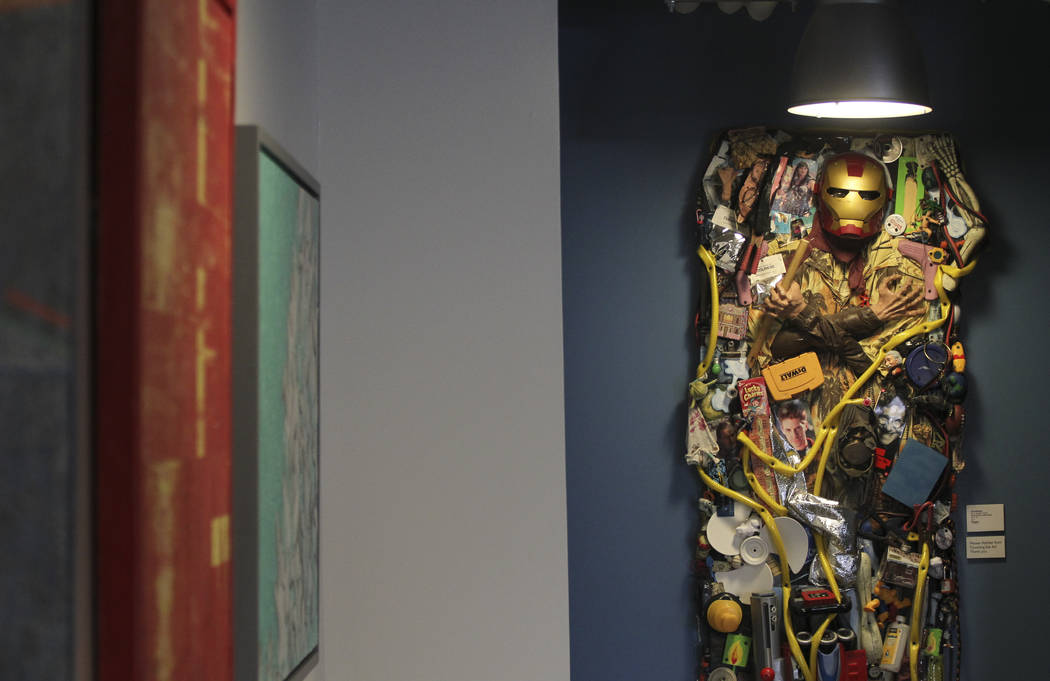 An art piece in the lobby area at Zappos headquarters in downtown Las Vegas on Thursday, June 1, 2017. Chase Stevens Las Vegas Review-Journal @csstevensphoto