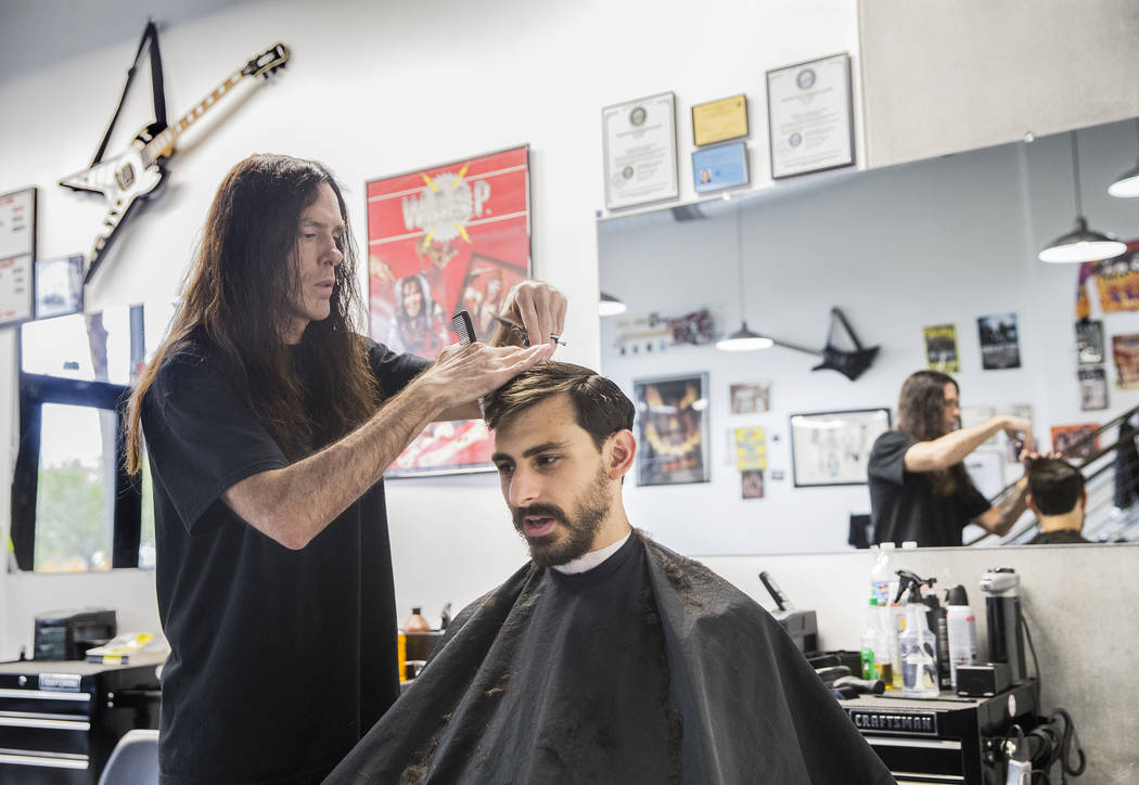 Get A Haircut Is A Rock N Roll Barber Shop In Downtown Las Vegas Las Vegas Review Journal
