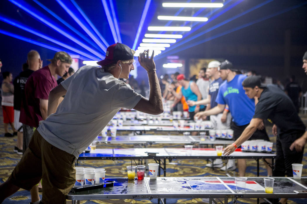 Beer pong tourney in Las Vegas teems with freespirited fun Las Vegas