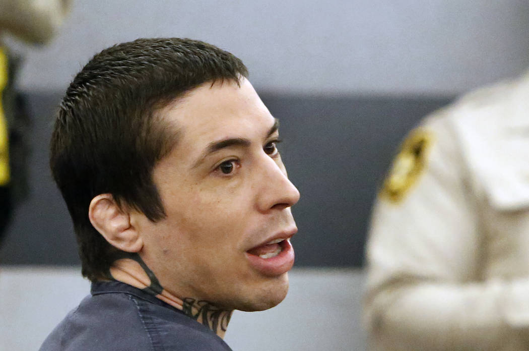 Jonathan Koppenhaver, aka War Machine, appears in court at the Regional Justice Center on Thursday, June 5, 2017, in Las Vegas. Bizuayehu Tesfaye Las Vegas Review-Journal @bizutesfaye