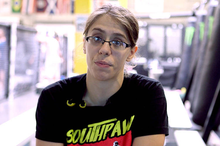 An amateur MMA fighter with Asperger's syndrome, Serena DeJesus looks to inspire others and prove that she can "be strong with autism, not because of autism." (Heidi Fang/Las Vegas Review-Journal)