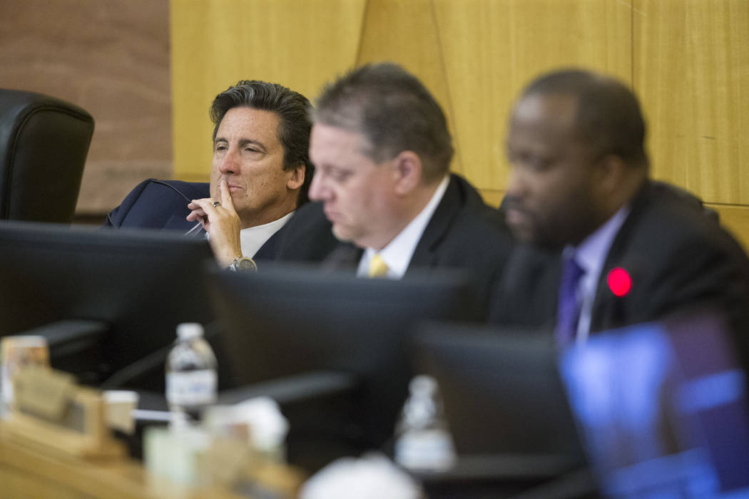 Board member Bill Hornbuckle during a Las Vegas Stadium Authority Board meeting at the Clark County Government Center on Thursday, June 8, 2017 in Las Vegas. Erik Verduzco/Las Vegas Review-Journal