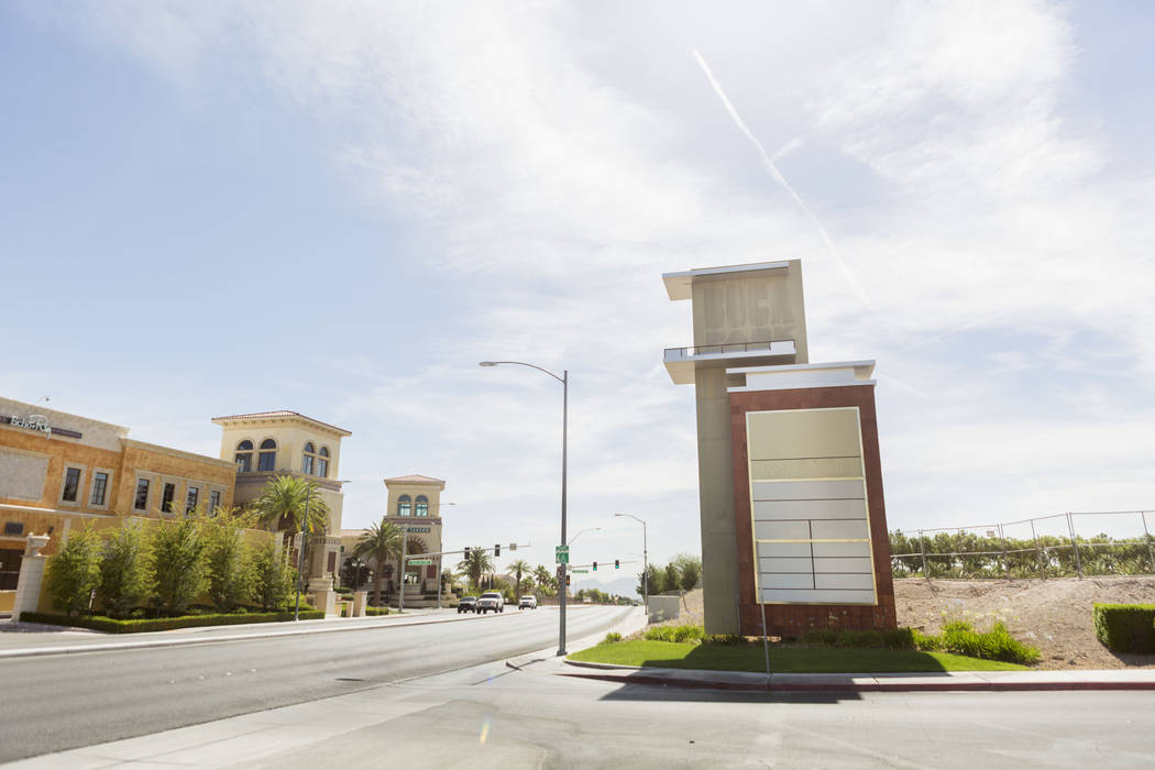 A vacant plot of land on the off of South Rampart Blvd. and Alta Drive across from Tivoli Village in Las Vegas, Wednesday, June 7, 2017. Elizabeth Brumley/ The Las Vegas Review-Journal