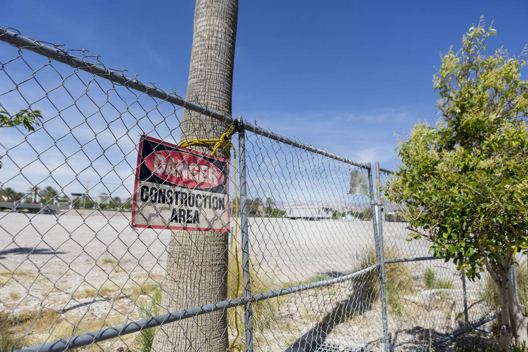 A vacant plot of land on the off of South Rampart Blvd. and Alta Drive across from Tivoli Village in Las Vegas, Wednesday, June 7, 2017. Elizabeth Brumley/ The Las Vegas Review-Journal