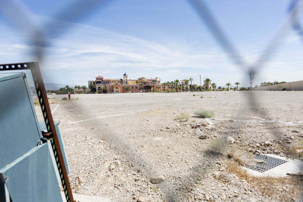 A vacant plot of land on the off of South Rampart Blvd. and Alta Drive across from Tivoli Village in Las Vegas, Wednesday, June 7, 2017. Elizabeth Brumley/ The Las Vegas Review-Journal