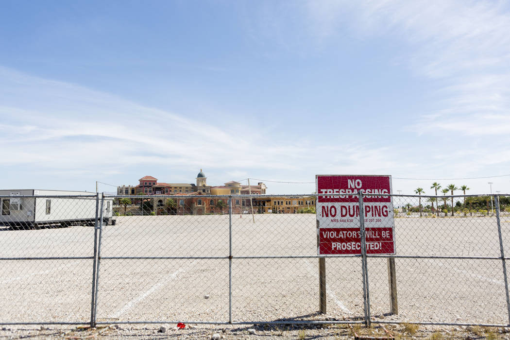 A vacant plot of land on the off of South Rampart Blvd. and Alta Drive across from Tivoli Village in Las Vegas, Wednesday, June 7, 2017. Elizabeth Brumley/ The Las Vegas Review-Journal