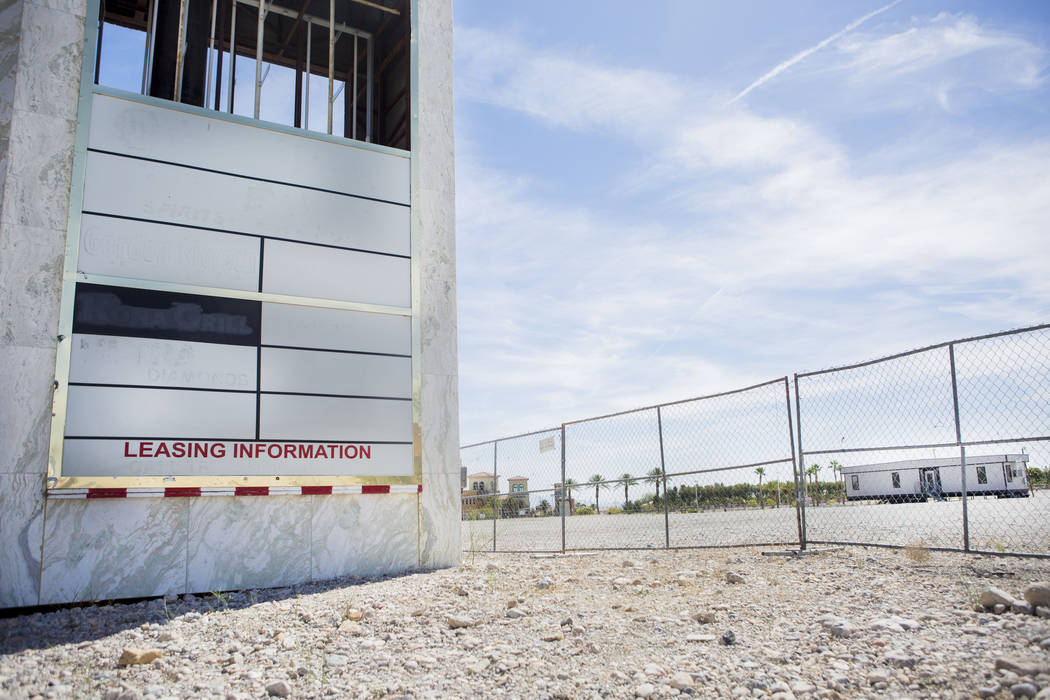 A vacant plot of land on the off of South Rampart Blvd. and Alta Drive across from Tivoli Village in Las Vegas, Wednesday, June 7, 2017. Elizabeth Brumley/ The Las Vegas Review-Journal
