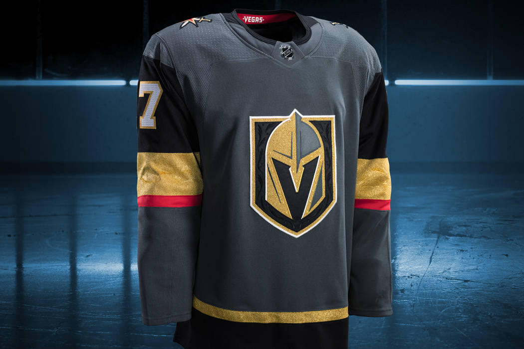 Vegas Golden Knights' uniforms stay true to owner's colors, Golden Knights/ NHL