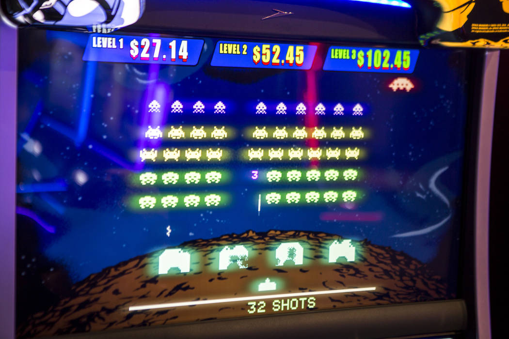 The new Space Invaders slot machine at Scientific Games on Thursday, June 8, 2017.  Patrick Connolly Las Vegas Review-Journal @PConnPie