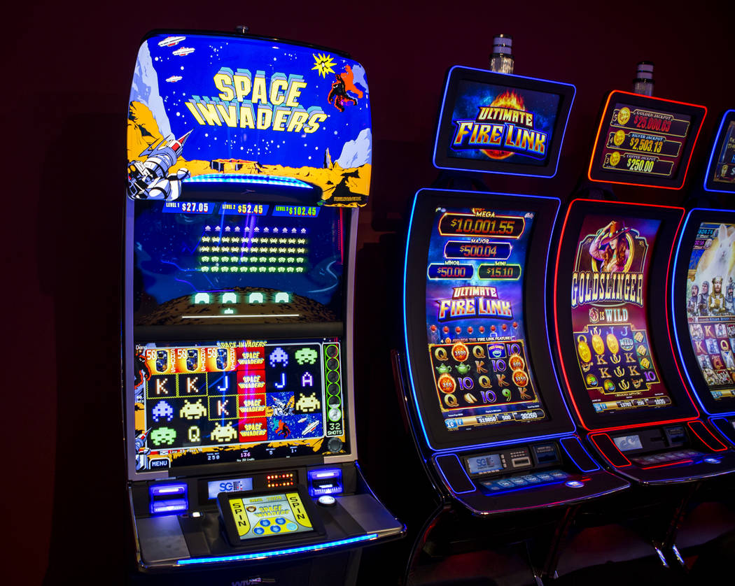The new Space Invaders slot machine at Scientific Games on Thursday, June 8, 2017.  Patrick Connolly Las Vegas Review-Journal @PConnPie