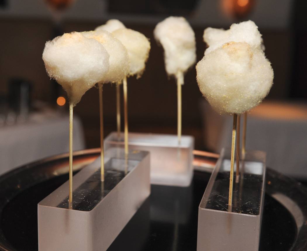 SLS Las Vegas Cotton Candy Foie Gras, to be served at Bazaar Meat