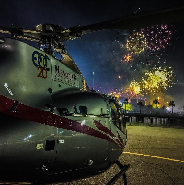 Maverick Helicopters Heightens 20th Annual Electric Daisy 