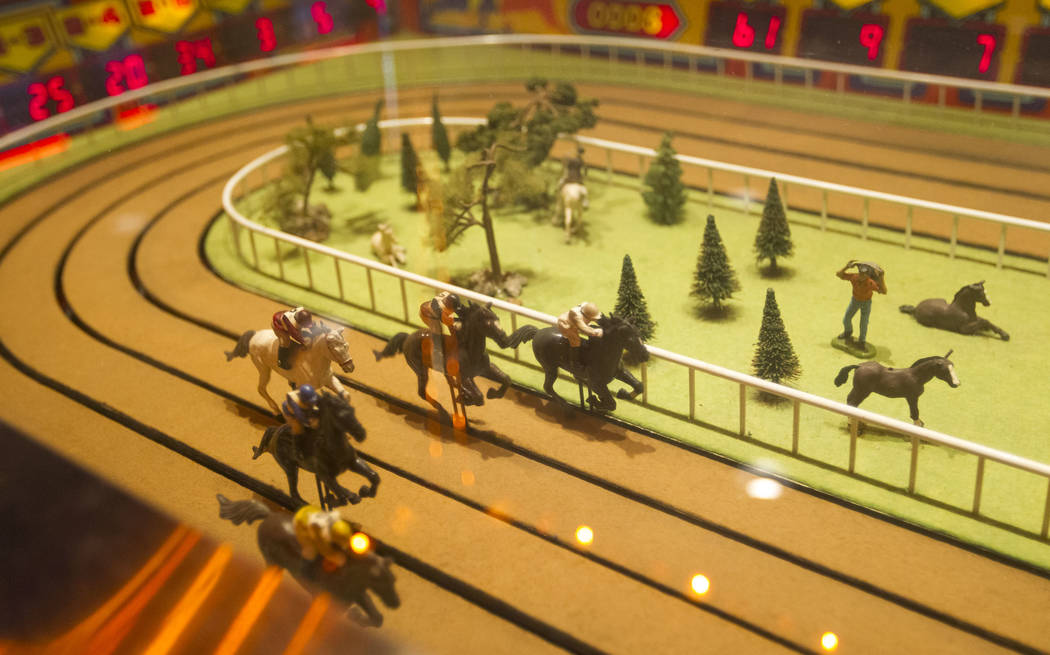 Patrons play the Sigma Derby horse race game at the D Las Vegas in downtown Las Vegas on Friday, June 9, 2017. Richard Brian Las Vegas Review-Journal @vegasphotograph