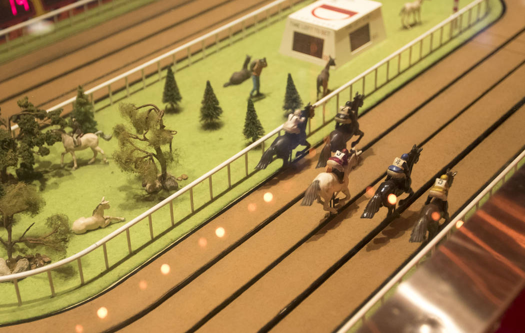 Patrons play the Sigma Derby horse race game at the D Las Vegas in downtown Las Vegas on Friday, June 9, 2017. Richard Brian Las Vegas Review-Journal @vegasphotograph
