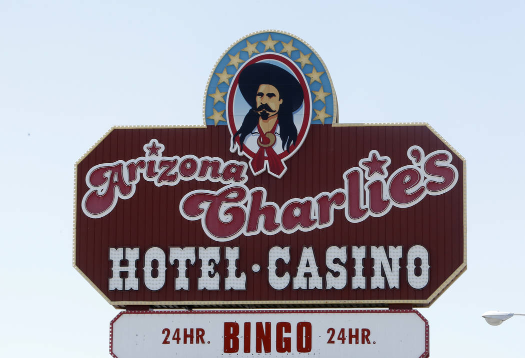 Arizona Charlie's hotel-casino on 740 S. Decatur Blvd., Monday, June 12, 2017, in Las Vegas. Golden Entertainment, operators of the PT's Pubs chain is acquiring a company that owns four Nevada cas ...
