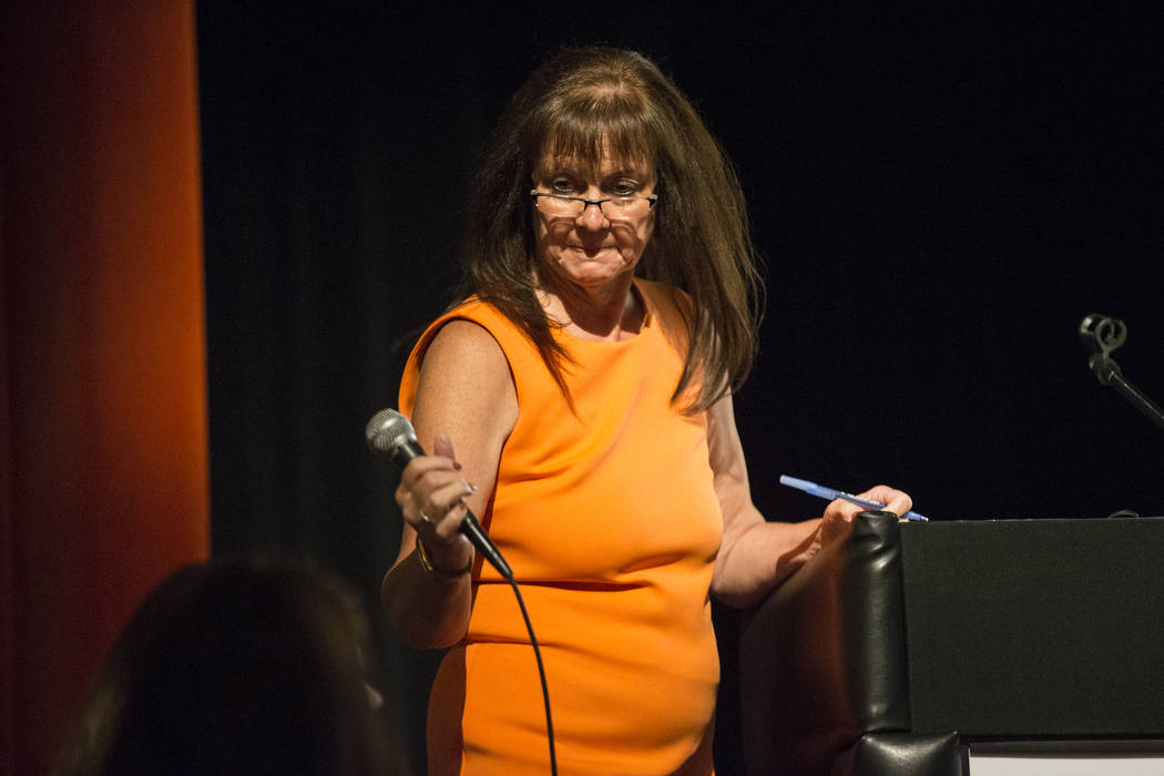Tammy Malich, assistant superintendent for the Clark County School Department, during a CCSD roundtable forum at Chaparral High School on Thursday, June 15, 2017 in Las Vegas. Erik Verduzco/Las V ...