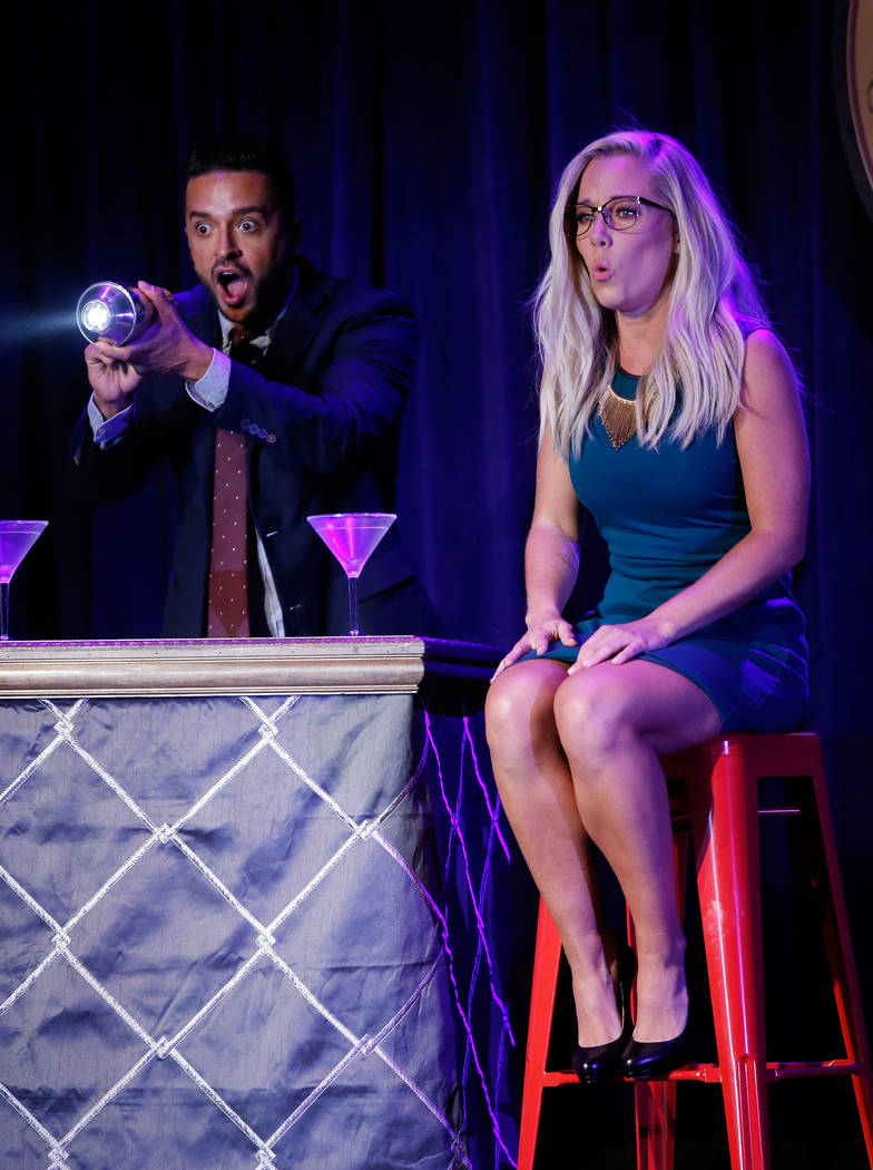 LAS VEGAS, NV - JUNE 08:  Jai Rodriguez (L) and Kendra Wilkinson perfrom during &quot;Sex Tips for Straight Women from a Gay Man&quot; on June 8, 2017 in Las Vegas, Nevada.  (Photo by Isaa ...