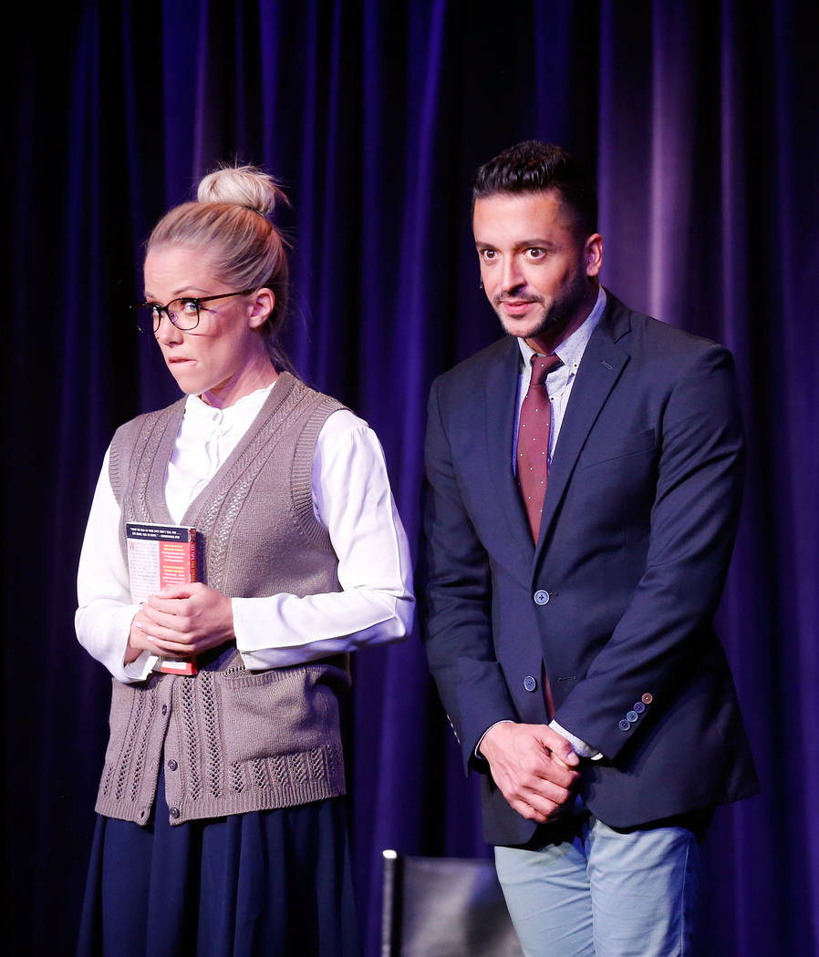 LAS VEGAS, NV - JUNE 08:  Kedra Wilkinson, (R) and Jai Rodriguez perform during &quot;Sex Tips for Straight Women from a Gay Man&quot; on June 8, 2017 in Las Vegas, Nevada.  (Photo by Isaa ...