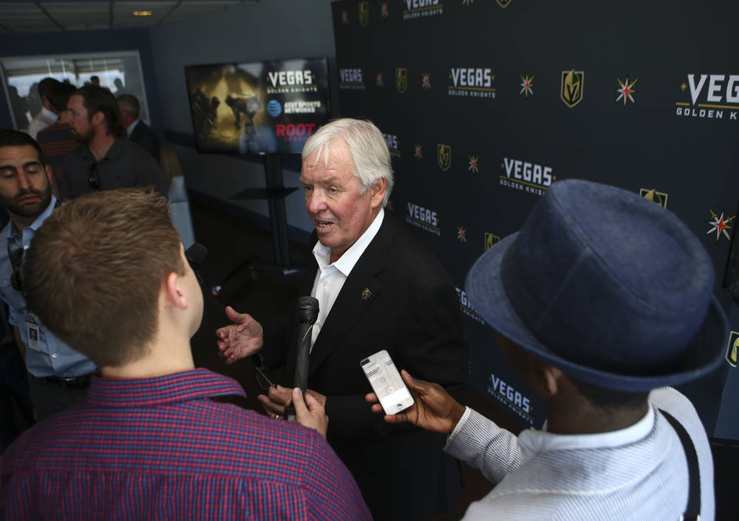 Golden Knights Owner Bill Foley Finally Gets A Chance to Hang with His West  Point-inspired NHL Jersey - LVSportsBiz