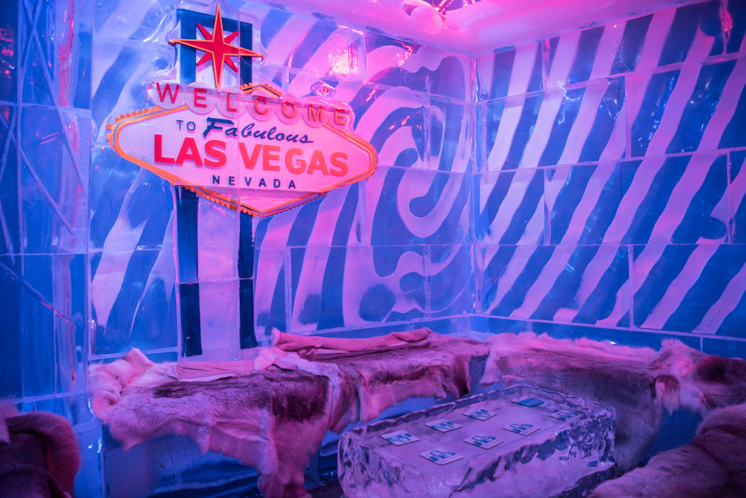 Visitors chill out at Minus5 ice lounge amid Las Vegas heat— PHOTOS