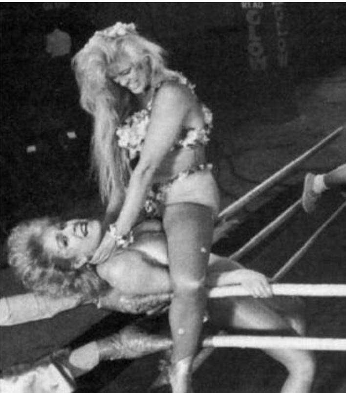 Dawn Maestas wrestlled as Godiva in &quot;GLOW: Gorgeous Ladies of Wrestling.&quot; (courtesy Dawn Maestas)