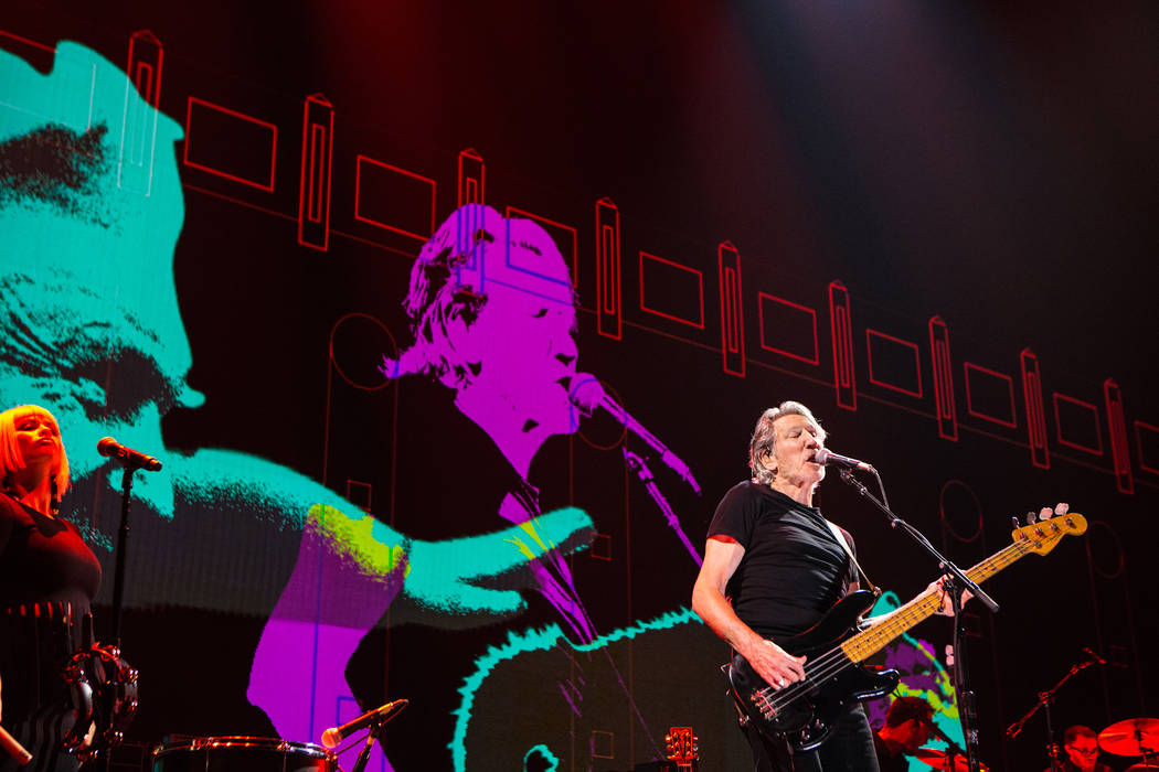 Roger Waters’ "Us + Them" tour stop Friday at T-Mobile Arena seemed at times to alternate between “us” and “him.” (Kate Izor)