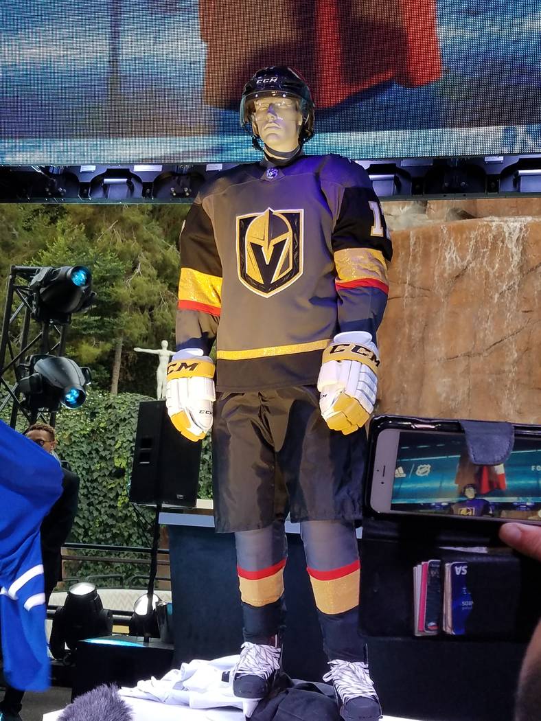 las vegas golden knights jersey reveal