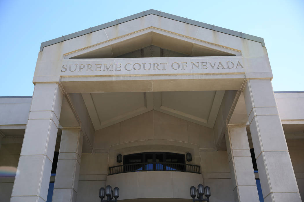 The Nevada Supreme Court building in Carson City. (David Guzman/Las Vegas Review-Journal) @davidguzman1985