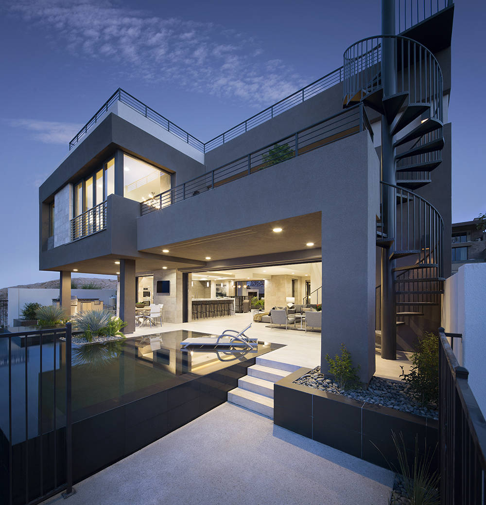 Homebuilders embrace modern architecture Las  Vegas  