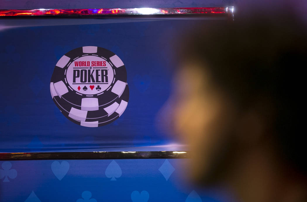 Chris Vitch of Arizona waits for his cards during the World Series of Poker on Monday, June 26, 2017, at the Rio hotel-casino, in Las Vegas. (Richard Brian/Las Vegas Review-Journal) @vegasphotograph