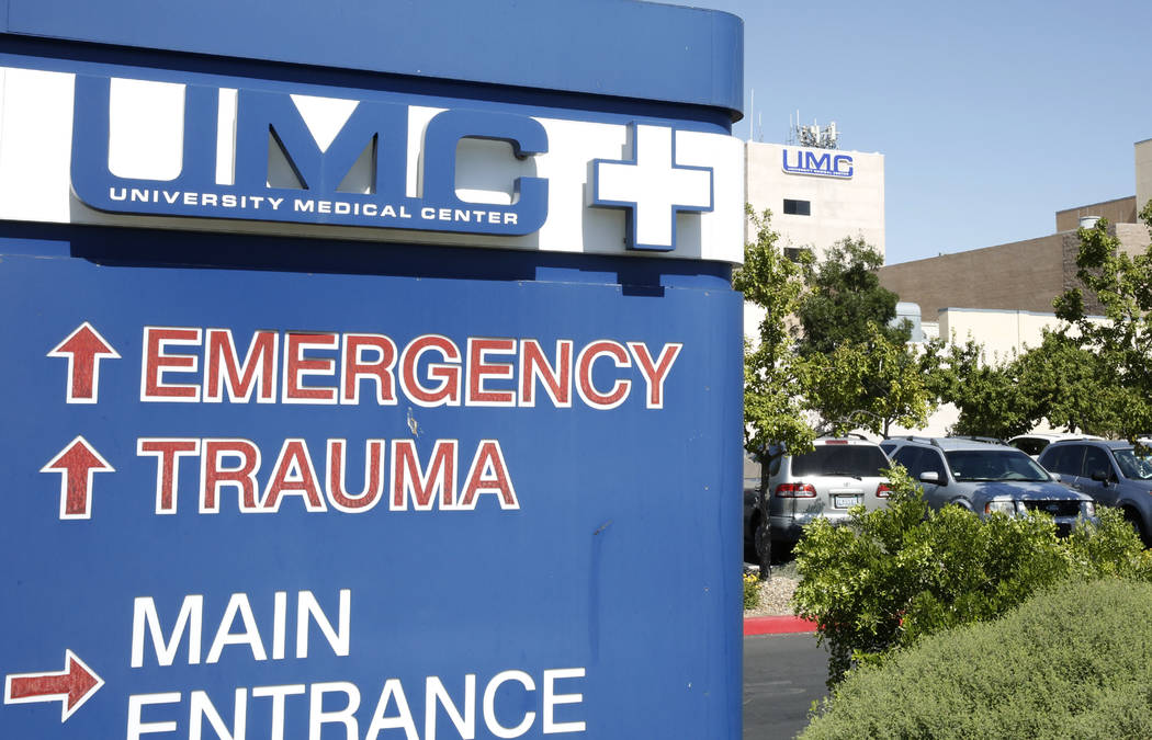 University Medical Center on 1800 W. Charleston Blvd., in Las Vegas on Tuesday, June 27, 2017. Bizuayehu Tesfaye/Las Vegas Review-Journal @bizutesfaye