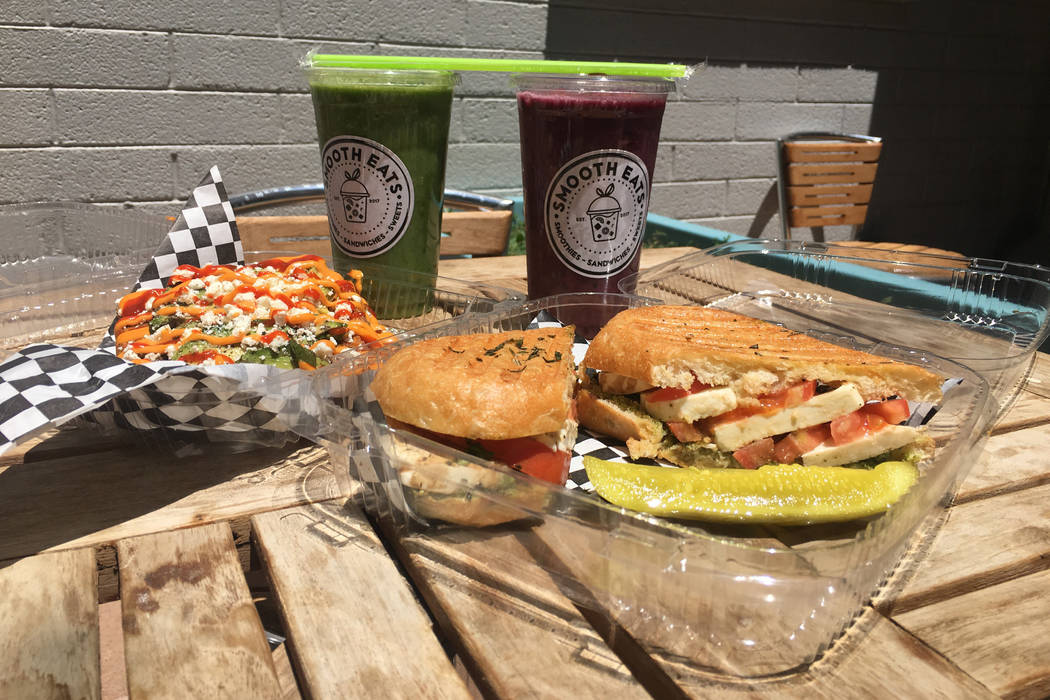 Smooth Eats (124 S 6th St #160) offers smoothies, avocado toasts and panini sandwiches. Janna Karel Las Vegas Review-Journal