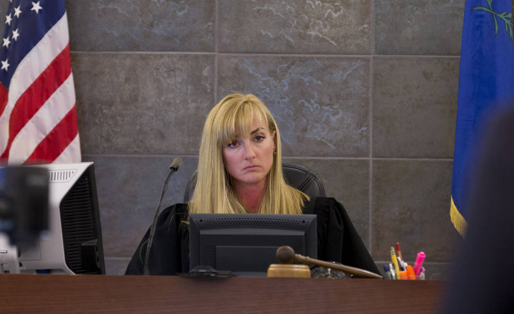 Judge Stefany A. Miley during Thomas Randolph's trial at the Regional Justice Center in Las Vegas, Thursday, June 29, 2017. Elizabeth Brumley Las Vegas Review-Journal