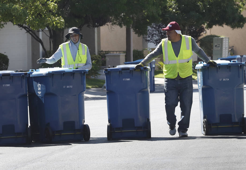 New trash, recycling bins rolling into the city of Las Vegas Local