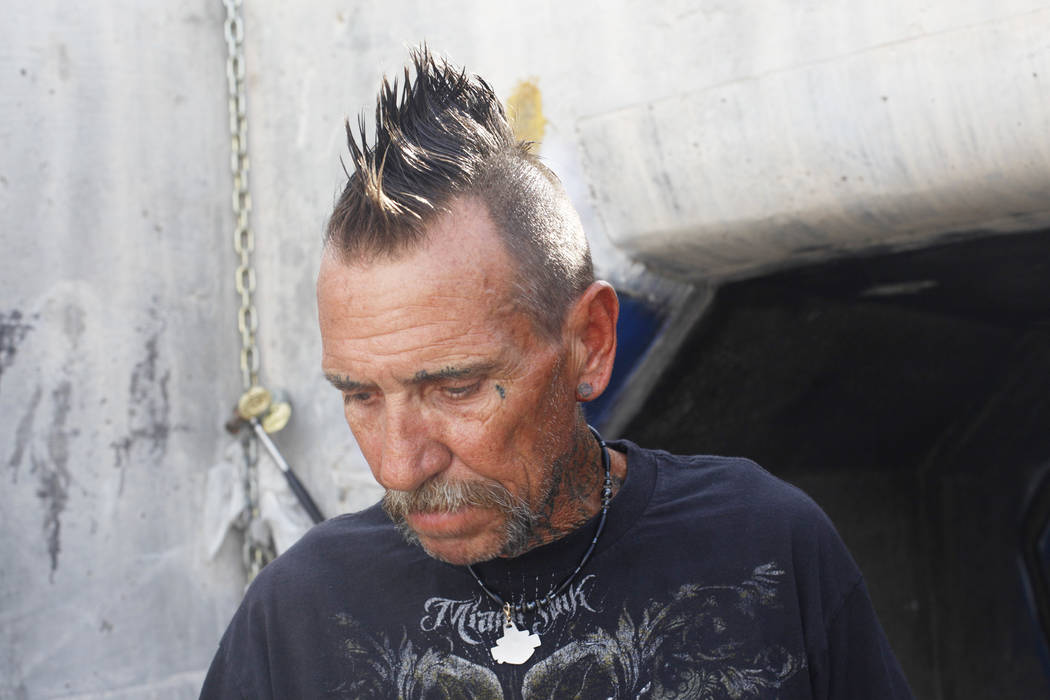 &quot;Spike&quot; at an entrance of the flood tunnels on Tuesday, May 16, 2017, in Las Vegas. Rachel Aston Las Vegas Review-Journal @rookie__rae
