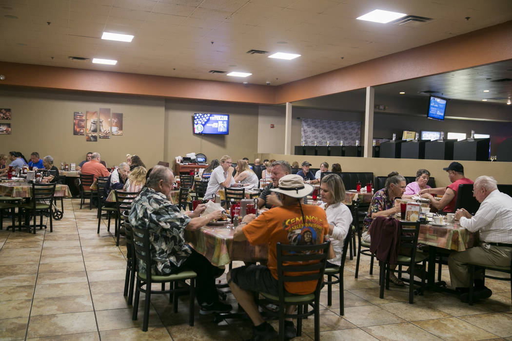 People dine at Club Cafe at the Club Fortune Casino in Henderson, Wednesday, June 14, 2017. Gabriella Angotti-Jones Las Vegas Review-Journal @gabriellaangojo