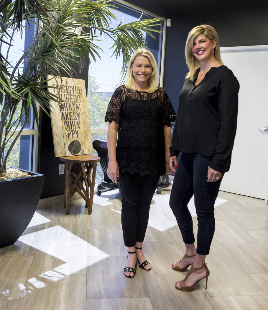 Co-owners of New Vintage Handbags Candace Easdale left, and Stephanie Ponder, in their office in Las Vegas, Wednesday, June 28, 2017. Elizabeth Brumley Las Vegas Review-Journal