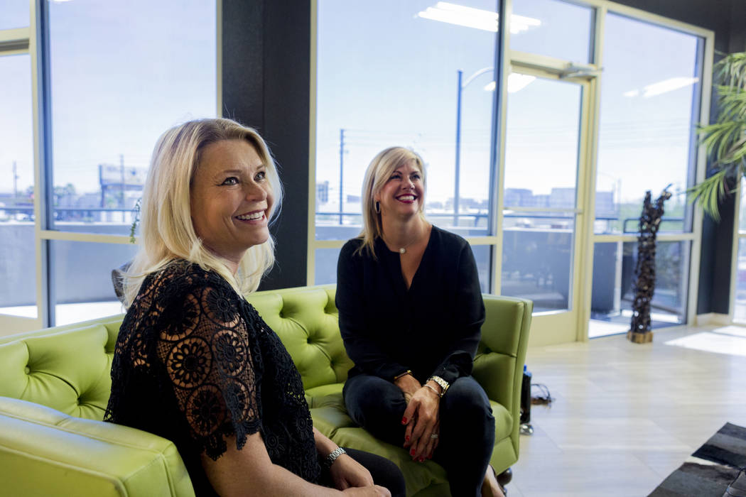 Co-owners of New Vintage Handbags Candace Easdale left, and Stephanie Ponder, in their office in Las Vegas, Wednesday, June 28, 2017. Elizabeth Brumley Las Vegas Review-Journal