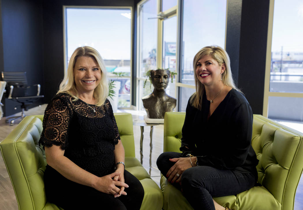 Co-owners of New Vintage Handbags Candace Easdale left, and Stephanie Ponder, in their office in Las Vegas, Wednesday, June 28, 2017. Elizabeth Brumley Las Vegas Review-Journal