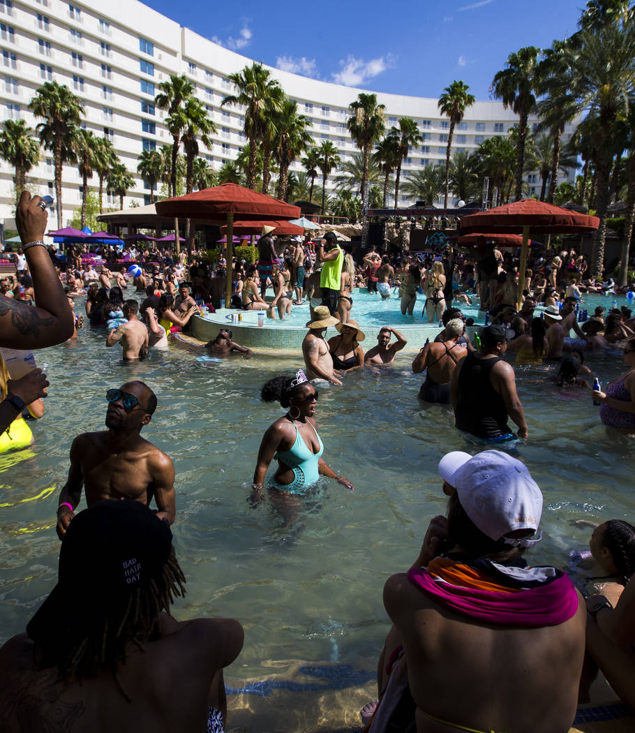 Hard Rock Hotel Pool Opening Day 2014 Vegas pools Opening March