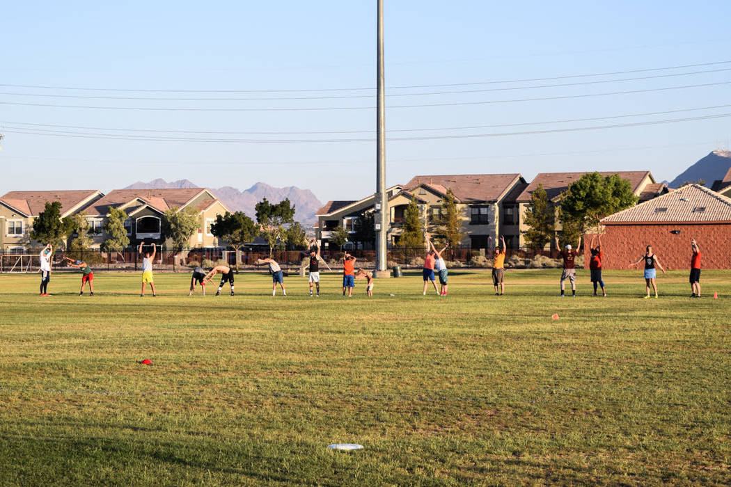 Las Vegas Ultimate plays as a mixed group, meaning both men and women play. (Alex Meyer/View) @alxmey